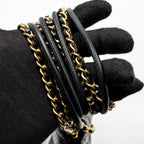CHANEL 23K MINI 22 BAG SHINY CALFSKIN BLACK GHW (MICROCHIP)