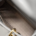 DIOR MY ABC SMALL LADY DIOR LAMBSKIN GREY LGHW