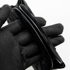 CHANEL 24A MINI SHOPPING TOTE/MINI KELLY VELVET BLACK GHW (MICROCHIP)