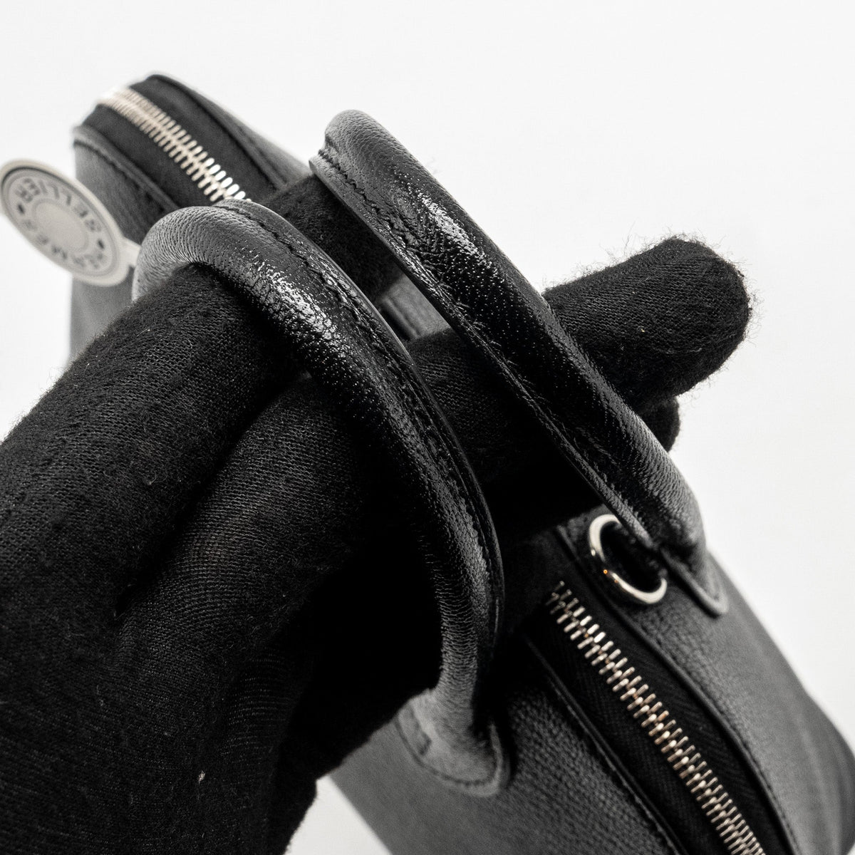 HERMES MINI BOLIDE CHEVRE MYSORE BLACK SHW