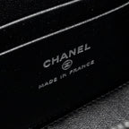 CHANEL LONG VANITY CASE LAMBSKIN SO BLACK (MICROCHIP)
