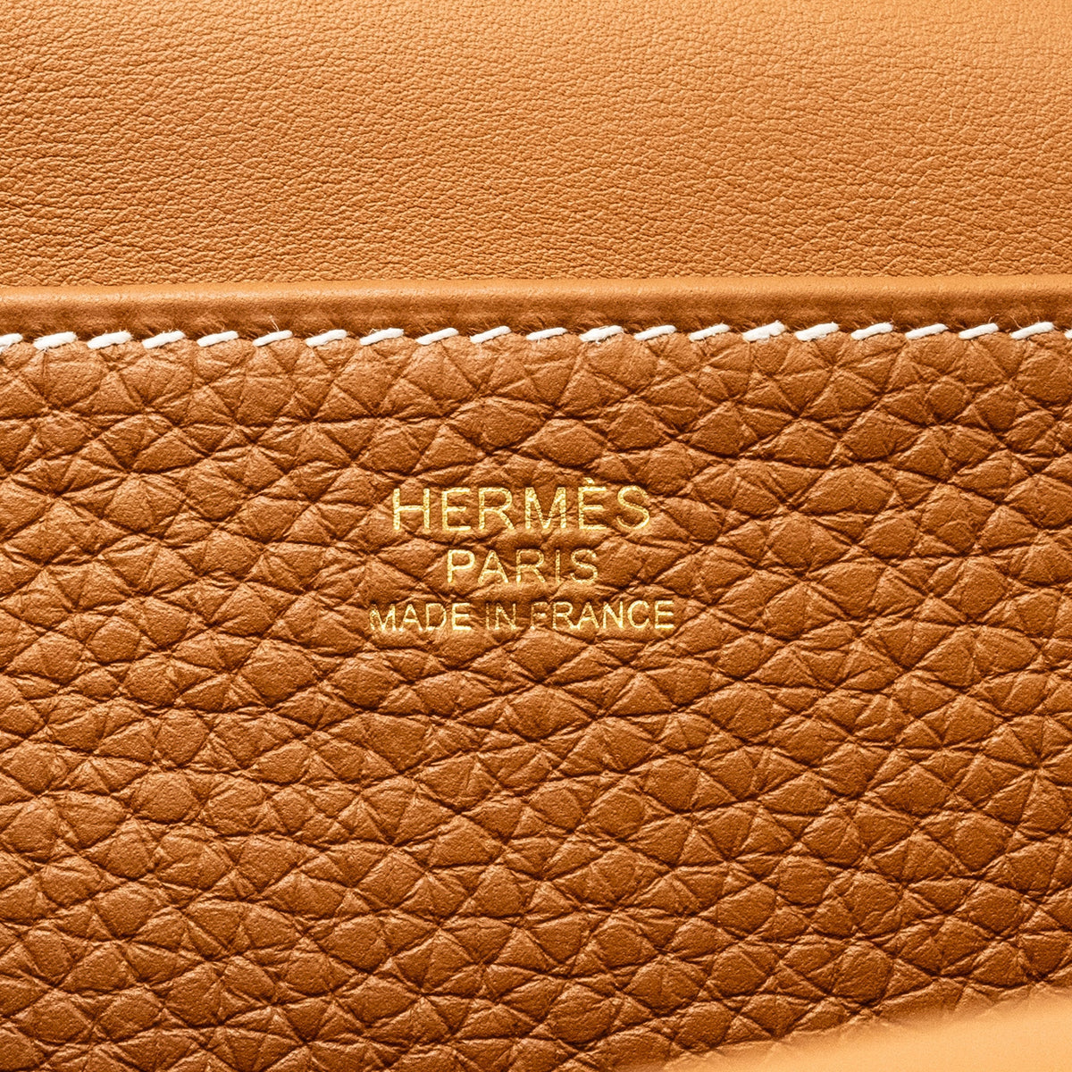 Hermes Halzan 25 Clemence Gold GHW