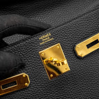 Hermes Kelly 32 Togo Black GHW