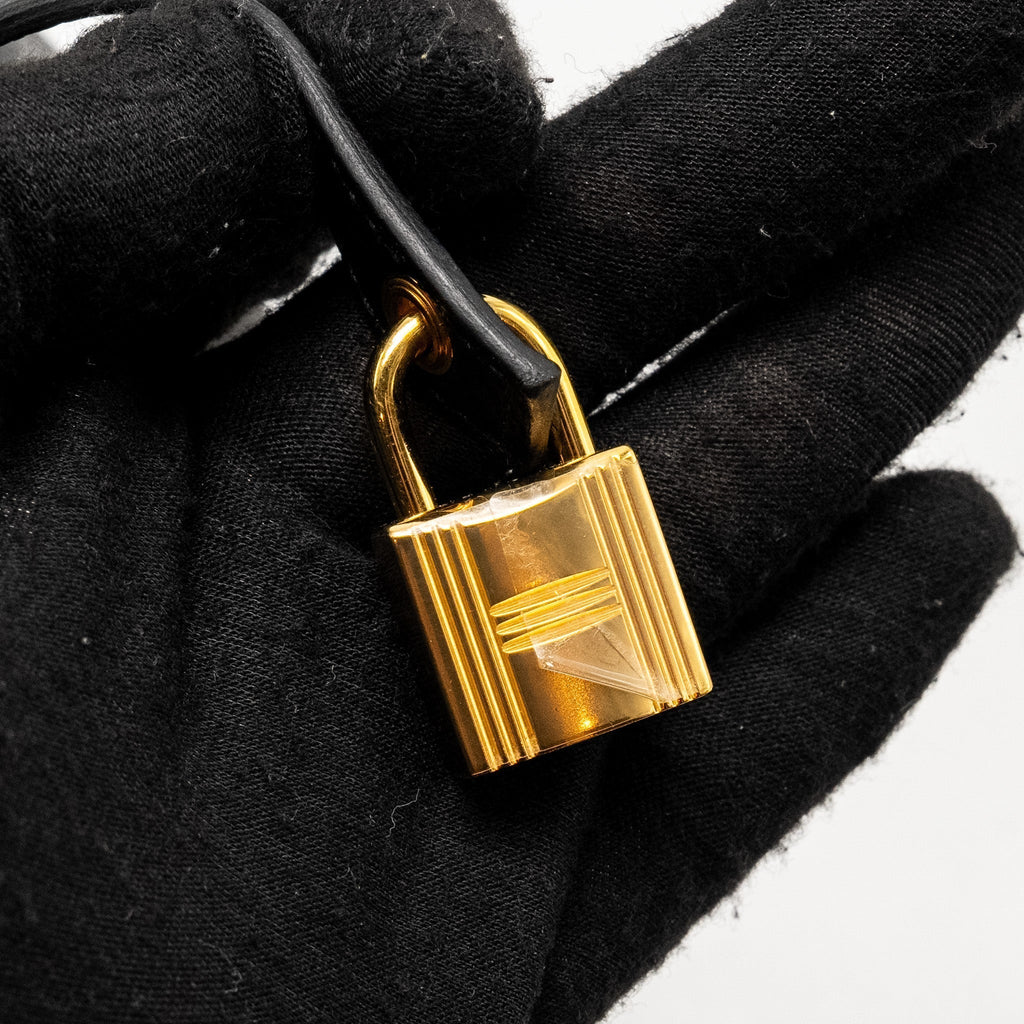 HERMES PICOTIN 22 LOCK BAG CLEMENCE BLACK GHW