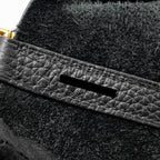 HERMES PICOTIN 22 LOCK BAG CLEMENCE BLACK GHW