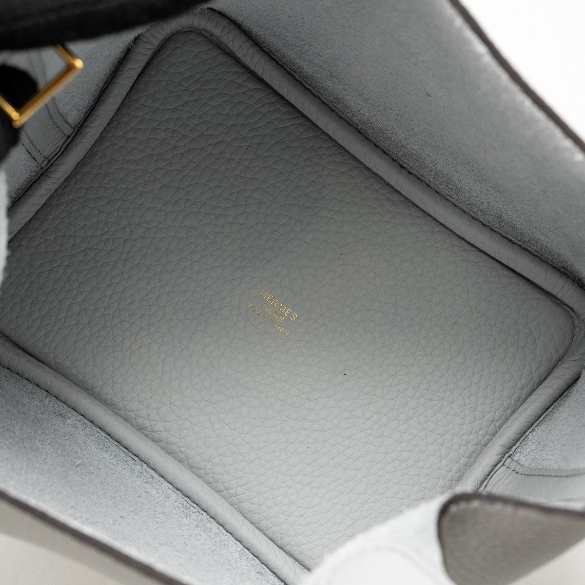HERMES PICOTIN 18 LOCK BAG CLEMENCE BLEU PALE GHW