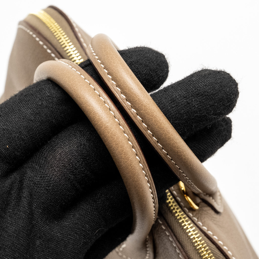 Hermes Mini Bolide Evercolor Etoupe GHW