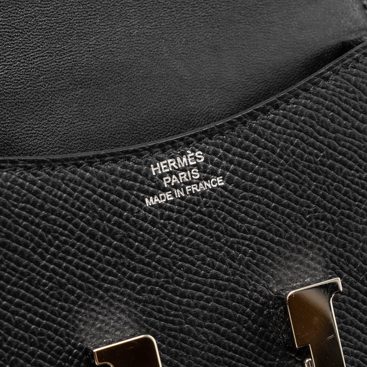 Hermes Constance Slim Epsom Black SHW
