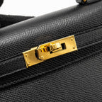 Hermes Mini Kelly II Epsom Black GHW