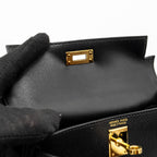 Hermes Mini Kelly II Epsom Black GHW