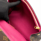 LOUIS VUITTON CLUNY BB MONOGRAM CANVAS WITH PINK STRAP GHW