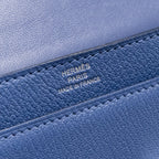 Hermes Mini Verrou Chèvre Mysore Blue Brighton SHW
