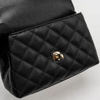 CHANEL MINI COCOHANDLE CAVIAR BLACK LGHW (MICROCHIP)