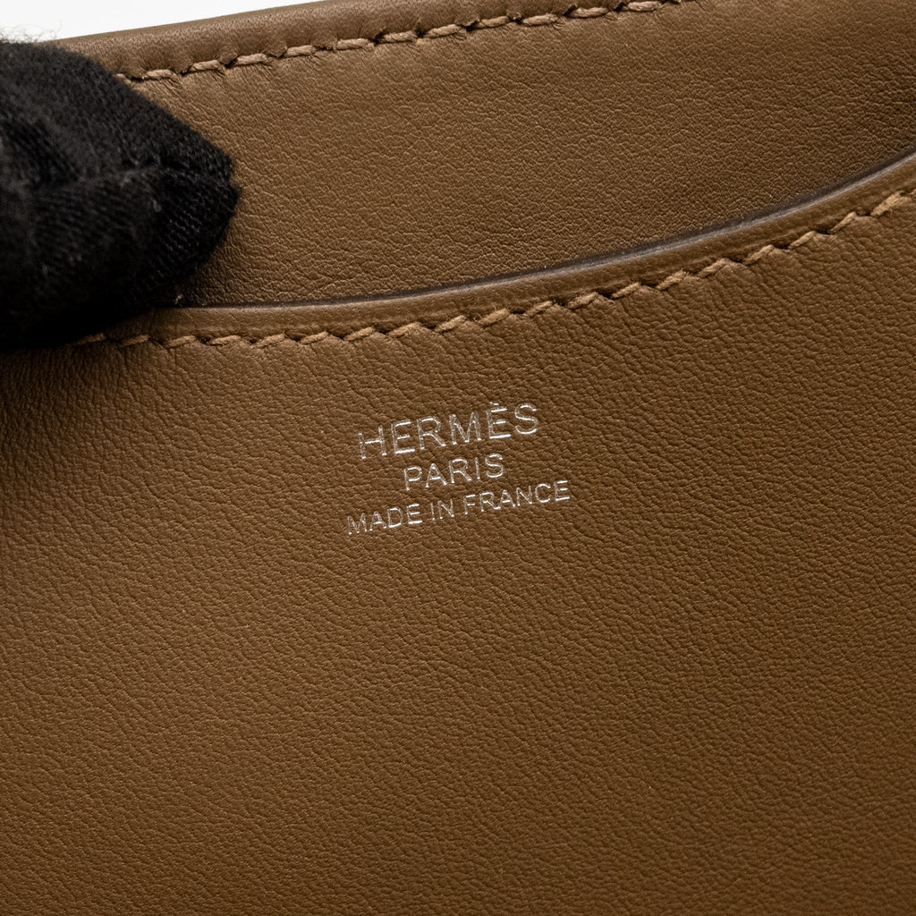 HERMES IN-THE-LOOP 18 BAG CANVAS / SWIFT ECRU-BEIGE/ BEIGE DE WEIMAR SHW