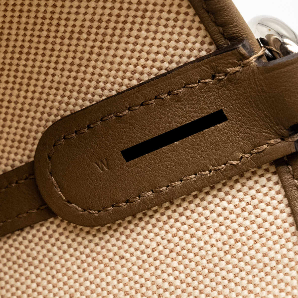 HERMES IN-THE-LOOP 18 BAG CANVAS / SWIFT ECRU-BEIGE/ BEIGE DE WEIMAR SHW