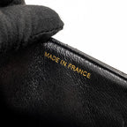 CHANEL VINTAGE JUMBO CLASSIC DOUBLE FLAP BAG LAMBSKIN BLACK GHW