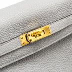 Hermes Kelly 25 Togo Gris Mouette GHW
