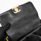 CHANEL SMALL 19 BAG LAMBSKIN BLACK MULTICOLOR HARDWARE