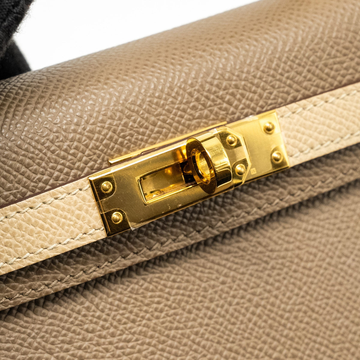 Hermes mini kelly II special order Epsom etoupe / trench GHW