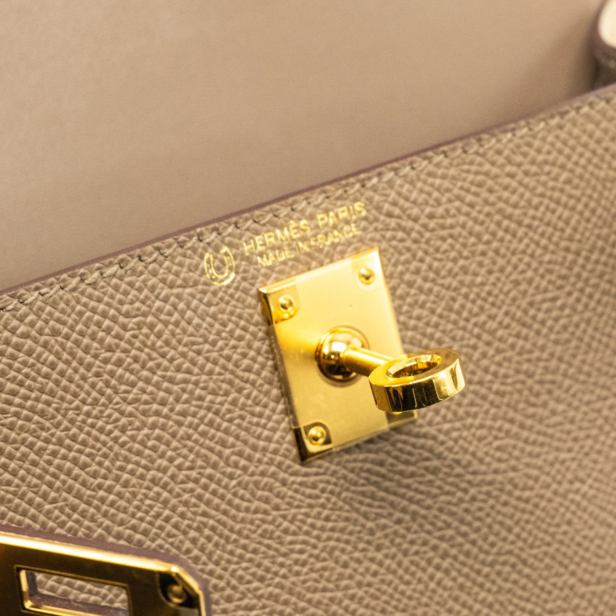 Hermes mini kelly II special order Epsom etoupe / trench GHW