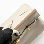 HERMES BIRKIN 25 TOGO BETON GHW