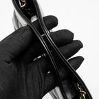 CHANEL MINI 31 CLUTCH WITH CHAIN SHINY LAMBSKIN BLACK LGHW (MICROCHIP)