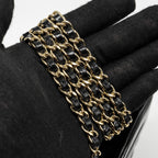 CHANEL MINI 31 CLUTCH WITH CHAIN SHINY LAMBSKIN BLACK LGHW (MICROCHIP)
