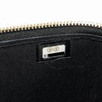 CHANEL TOP HANDLE LONG VANITY WITH CHAIN LAMBSKIN BLACK GHW