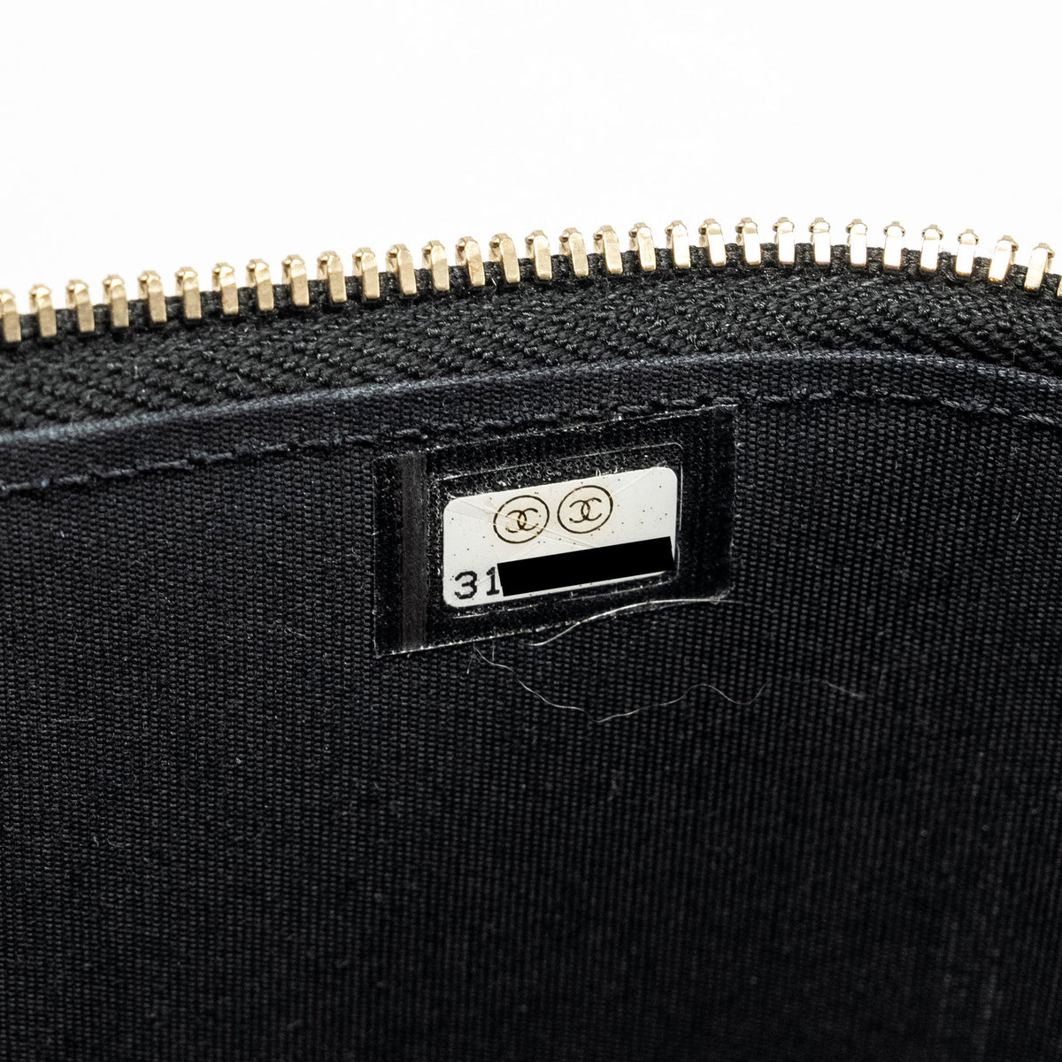 CHANEL TOP HANDLE LONG VANITY WITH CHAIN LAMBSKIN BLACK GHW