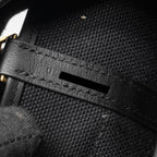 HERMES CARGO PICOTIN 18 LOCK BAG SWIFT / TOILE CANVAS BLACK GHW