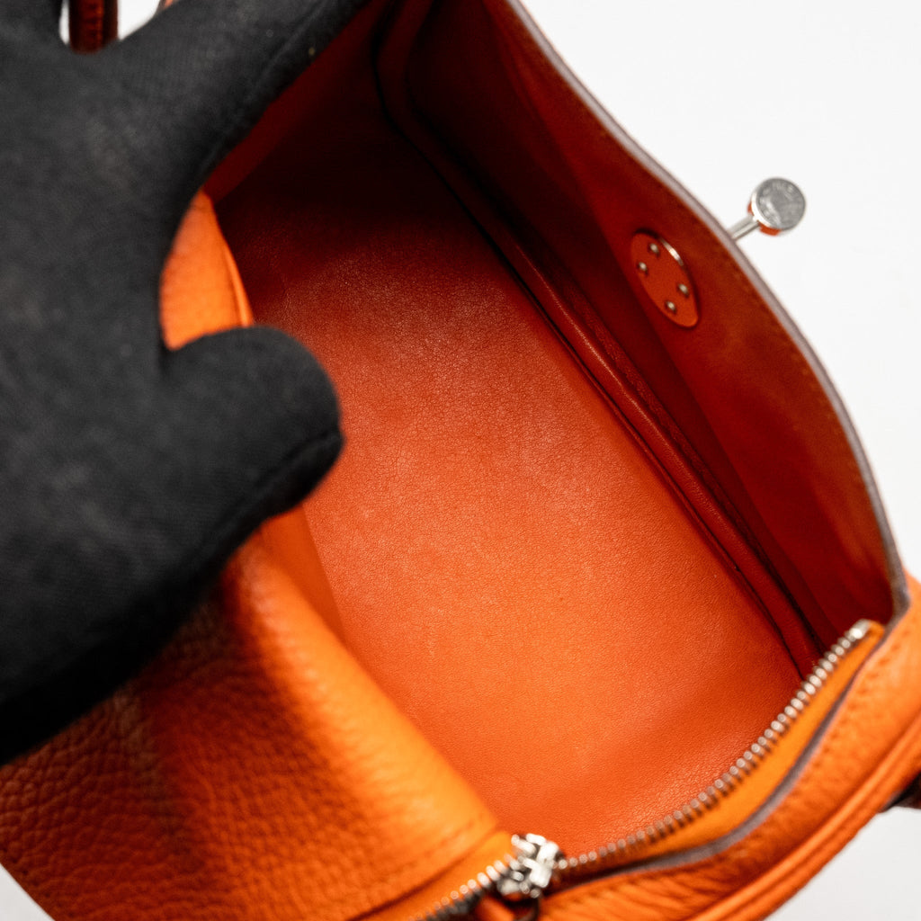Hermes mini Lindy Clemence Feu SHW