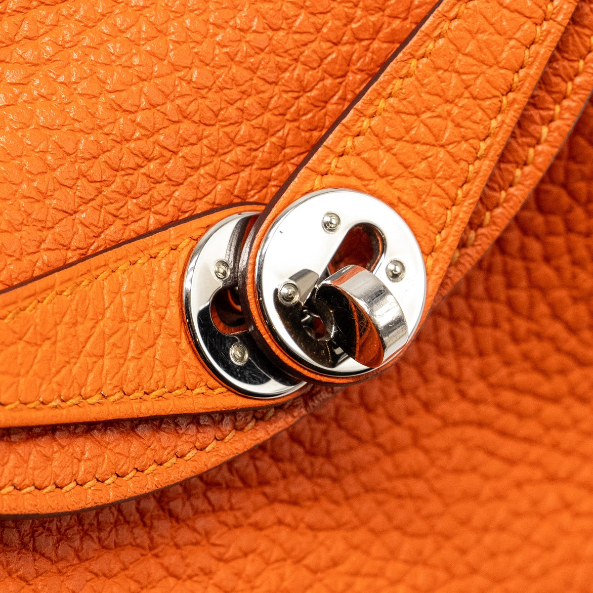 Hermes mini Lindy Clemence Feu SHW