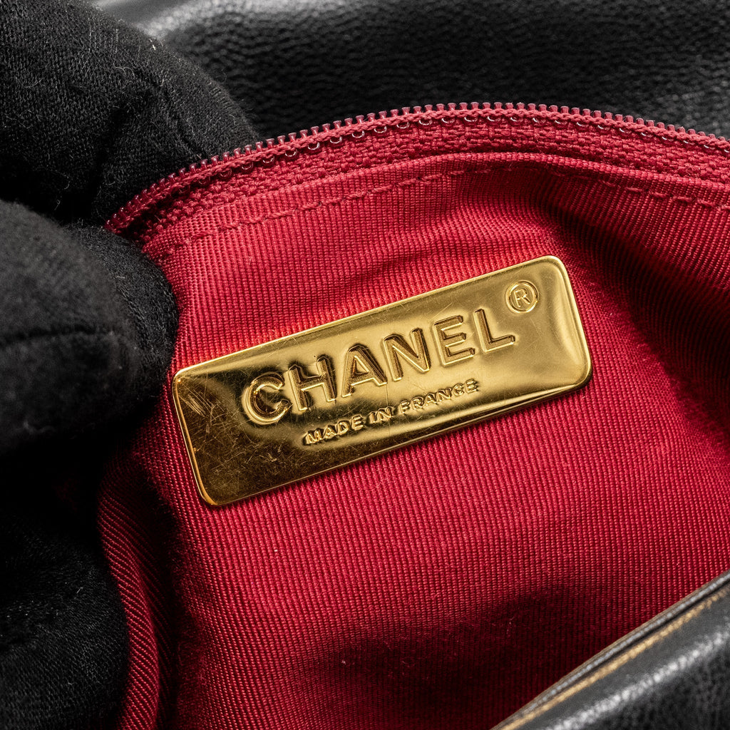 CHANEL LARGE 19 BAG GOATSKIN BLACK MULTICOLOUR HARDWARE