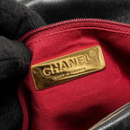 CHANEL LARGE 19 BAG GOATSKIN BLACK MULTICOLOUR HARDWARE