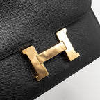 HERMES MINI CONSTANCE EPSOM BLACK RGHW