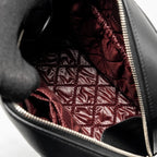 CHANEL QUILTED COSMETIC POUCH LAMBSKIN BLACK SHW