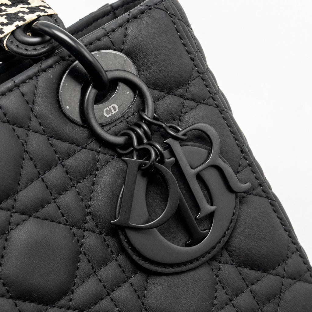 DIOR SMALL MY ABC LADY DIOR CANNAGE CALFSKIN SO BLACK
