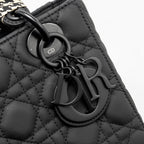 DIOR SMALL MY ABC LADY DIOR CANNAGE CALFSKIN SO BLACK
