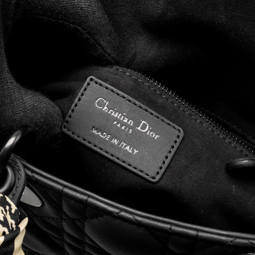 DIOR SMALL MY ABC LADY DIOR CANNAGE CALFSKIN SO BLACK