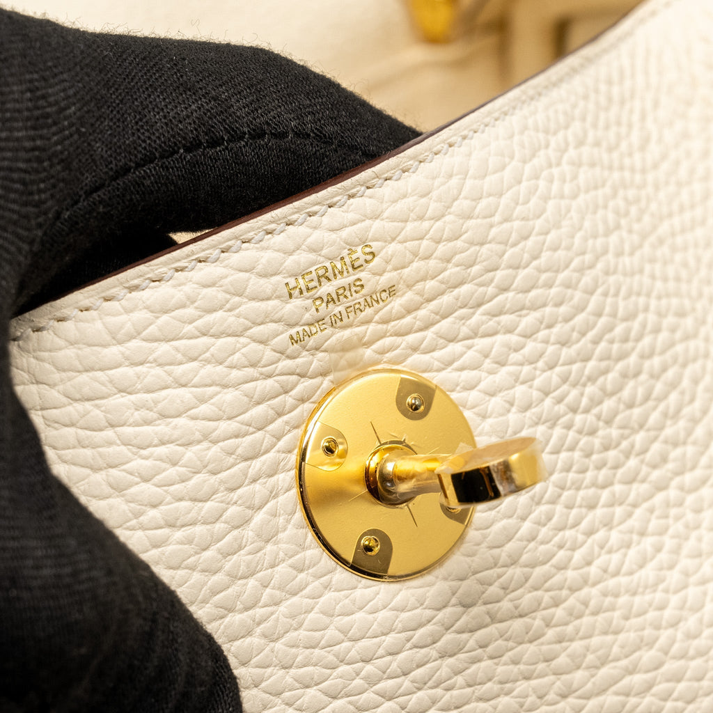 HERMES Lindy 26 Clemence Nata GHW