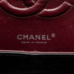 CHANEL MEDIUM CLASSIC DOUBLE FLAP BAG CAVIAR BLACK SHW (MICROCHIP)