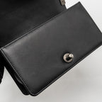 CHANEL SMALL BOY BAG CALFSKIN BLACK RUTHENIUM HARDWARE