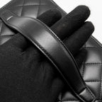 CHANEL QUILTED VANITY CASE LAMBSKIN BLACK SHW