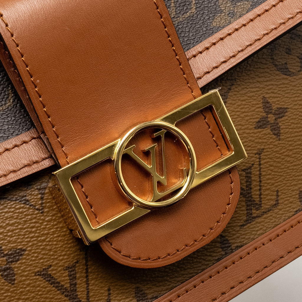 LOUIS VUITTON DAUPHINE MM MONOGRAM REVERSE CANVAS GHW
