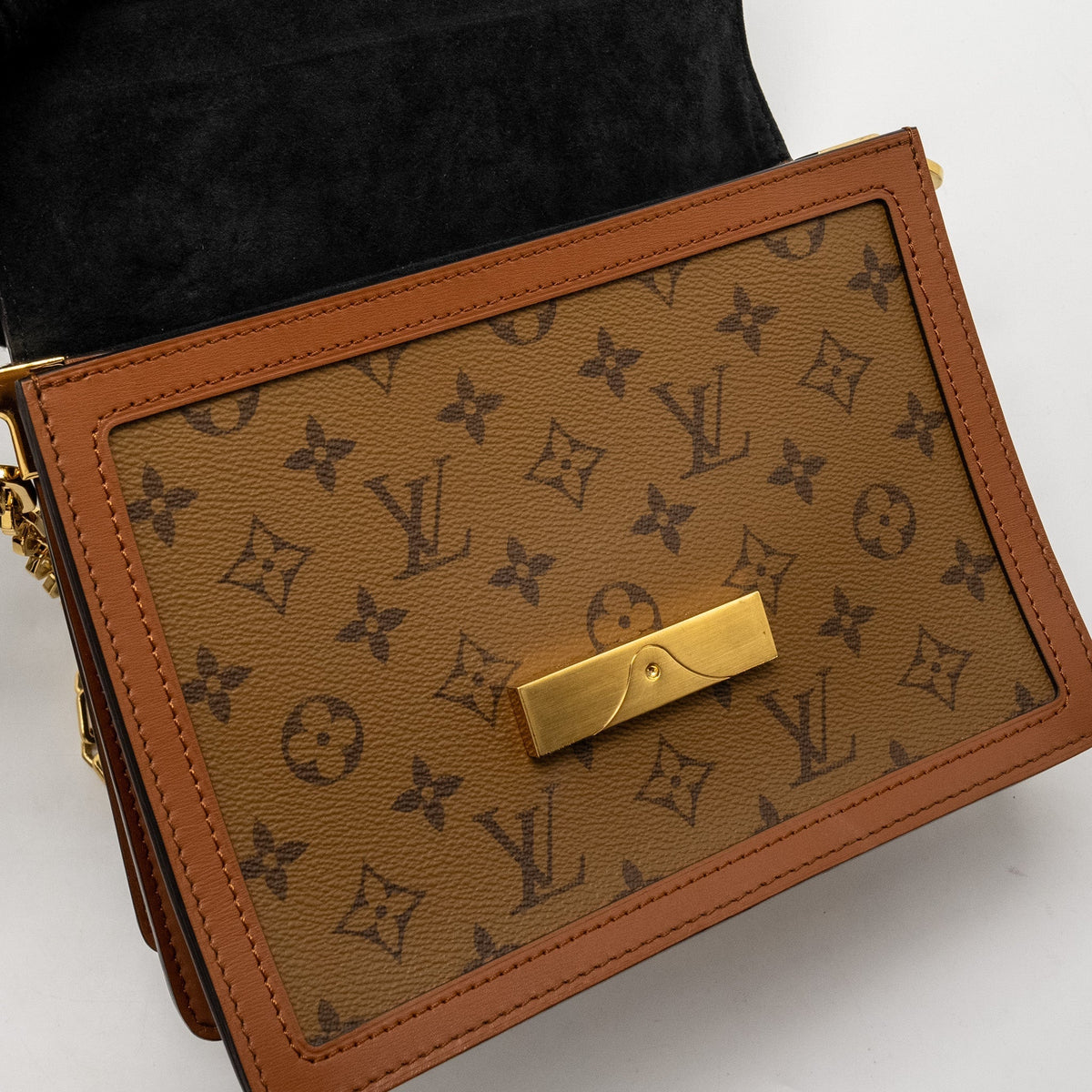 LOUIS VUITTON DAUPHINE MM MONOGRAM REVERSE CANVAS GHW