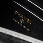 CHANEL TOP HANDLE MINI FLAP BAG WITH CHAIN CAVIAR BLACK LGHW (MICROCHIP)