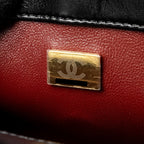 CHANEL GOLD CRUSH MINI FLAP BAG CALFSKIN BLACK GHW (MICROCHIP)