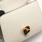 GUCCI MINI SYLVIE TOP HANDLE BAG CALFSKIN WHITE GHW
