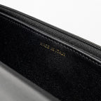 CHANEL PEARL DETAILED TOP HANDEL WALLET ON CHAIN LAMBSKIN BLACK LGHW (MICROCHIP)