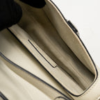 DIOR MINI SADDLE BAG CALFSKIN WHITE GHW